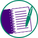 notebook and pen icon